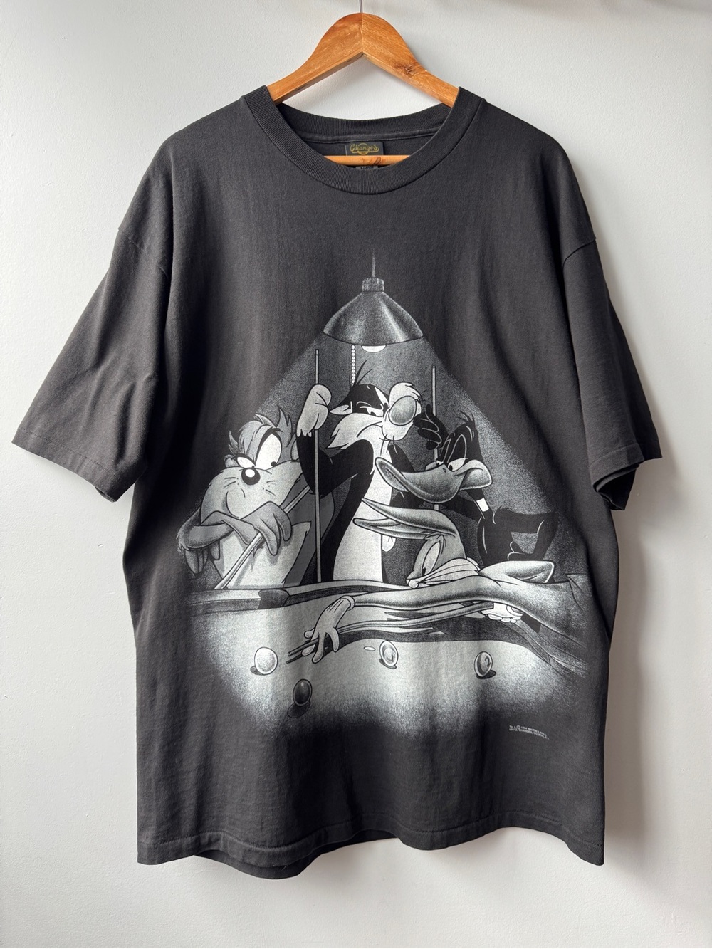 VTG 1994 Changes Looney Tunes 8-Ball Billiards T-Shirt - Single Stitch - XL